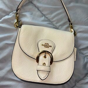 Coach Kleo White Gold Shoulder Bag